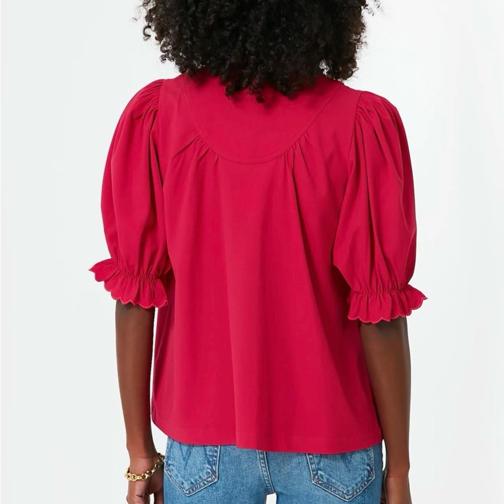 Tuckernuck Selena Blouse Pink Women’s Large - Picture 3 of 6